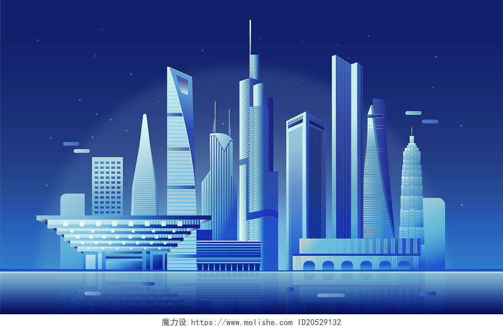 城市地标标志建筑ai矢量文件素材建筑城市背景